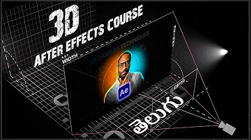 After Effects 3D Fundamentals | TELUGU | Learn 3D composition AE #aftereffects #aftereffectstelugu