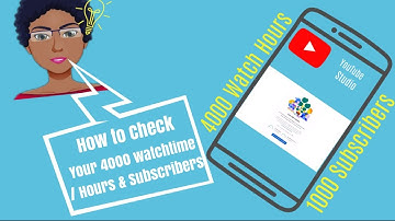 How to Check your 4000 Watchtime hours  on YouTube Studio using a mobile