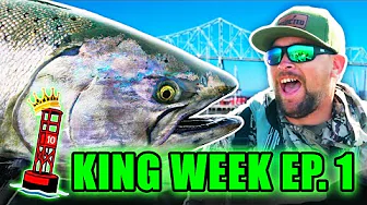 Astoria Salmon Fishing - 7 GUIDES, 7 DAYS, 1 CROWN - The Ultimate Buoy 10 Challenge! (Ep. 1)