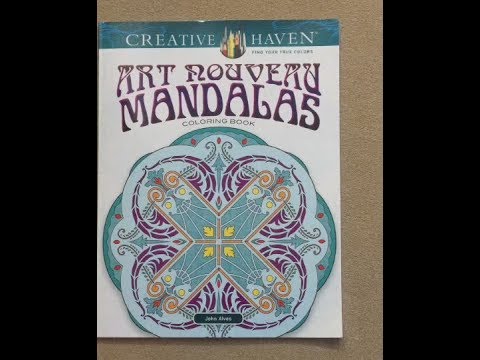 Art Nouveau Mandalas - Creative Haven Flip Through - YouTube Art Nouveau Mandalas - Creative Haven Flip Through - YouTube