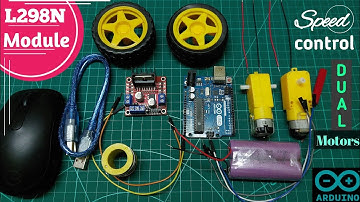 How to Control Speed of Dual DC Geared Motor with L298N Motor Driver Shield & Arduino