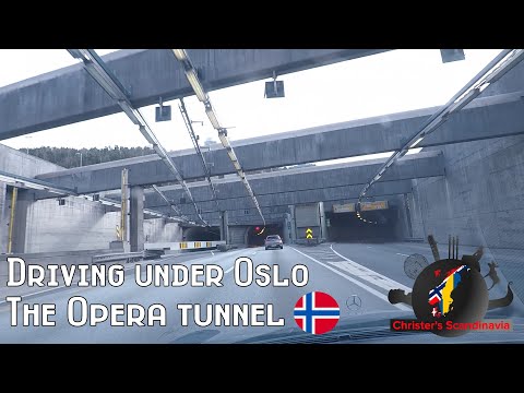DRIVING UNDER OSLO, The Opera tunnel, Oslo - Norway