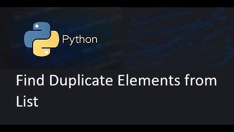 Find duplicate numbers from the given list in Python