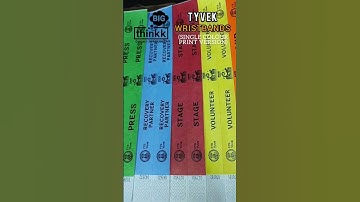 Waterproof Tyvek Wristbands made in India #madeinindia #event 4 Colour Tyvek Wristbands #eventmerch