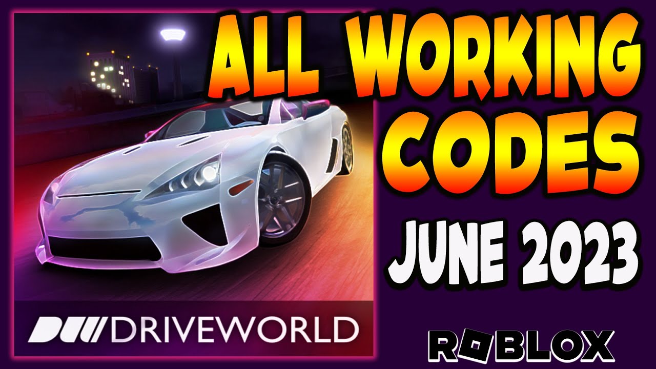 *NEW* ALL WORKING CODES FOR 🛣️ DRIVE WORLD 🛣️ IN JUNE 2023 ROBLOX ...