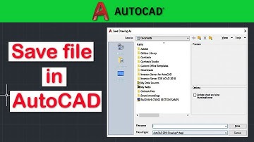 How to save a file in AutoCAD 2022