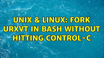 Unix & Linux: Fork urxvt in bash without hitting Control-c