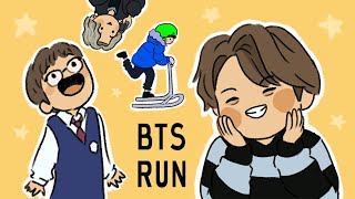 RUN BTS Funny Moments ANIMATED! #1 by MarianneDraws 108,237 views 1 year ago 1 minute, 53 seconds