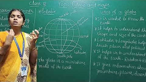 Globe and Maps, class-6 Topic-Globe
