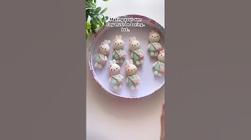 🐰Making my own clay and sculpt cute things from it 🌸😍 @CraftedWithClay #clayart