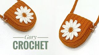 شنطه كروس بناتي للعيد موديل سهل وبسيط crochet bag
