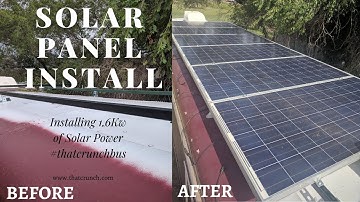 Solar Panel Install MCI 9 Bus Conversion