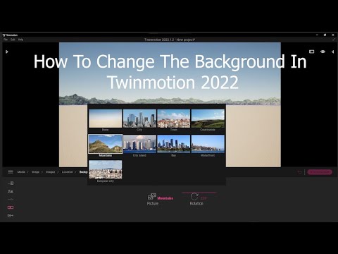 how to convert twinmotion background to haze