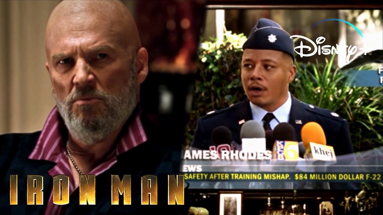Iron-Man 1 | Obadiah Over Hears Rhodes Scene | Disney+ [2008] - YouTube