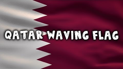 🇶🇦 Qatar Country Flag Animation | Full HD | 10 Hours