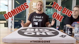 The BIGGEST Fast Food Pizza EVER | Dominos The Big One Pizza Challenge