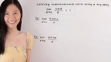 How to solve indeterminate limits using a trigonometric identity | Math with Janine