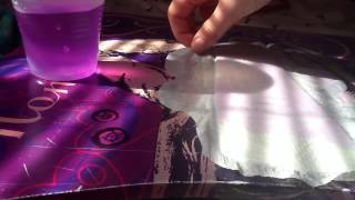 Always Radiant Infinity Pads Absorbency Test