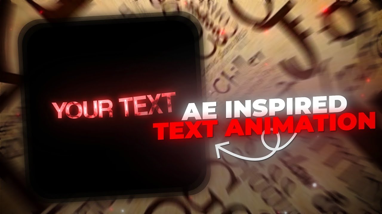 Ae inspired Text Animations in Alight motion (Free XML+Preset) - YouTube