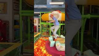 Can Blippi ESCAPE The RISING LAVA At His PLAYGROUND?! 🔥⬆️ #blippi #thefloorislava #challenge