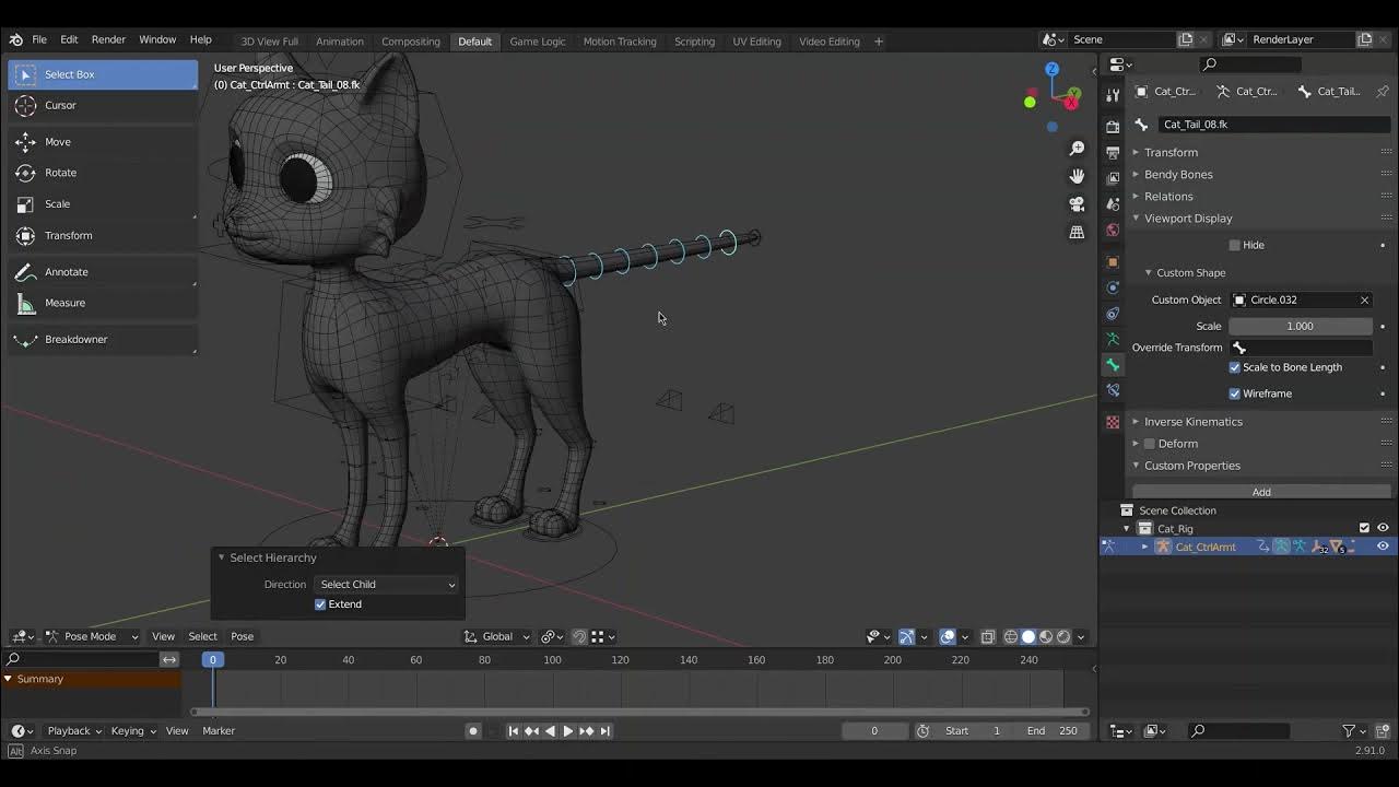 Quadruped rig in Blender. YouTube