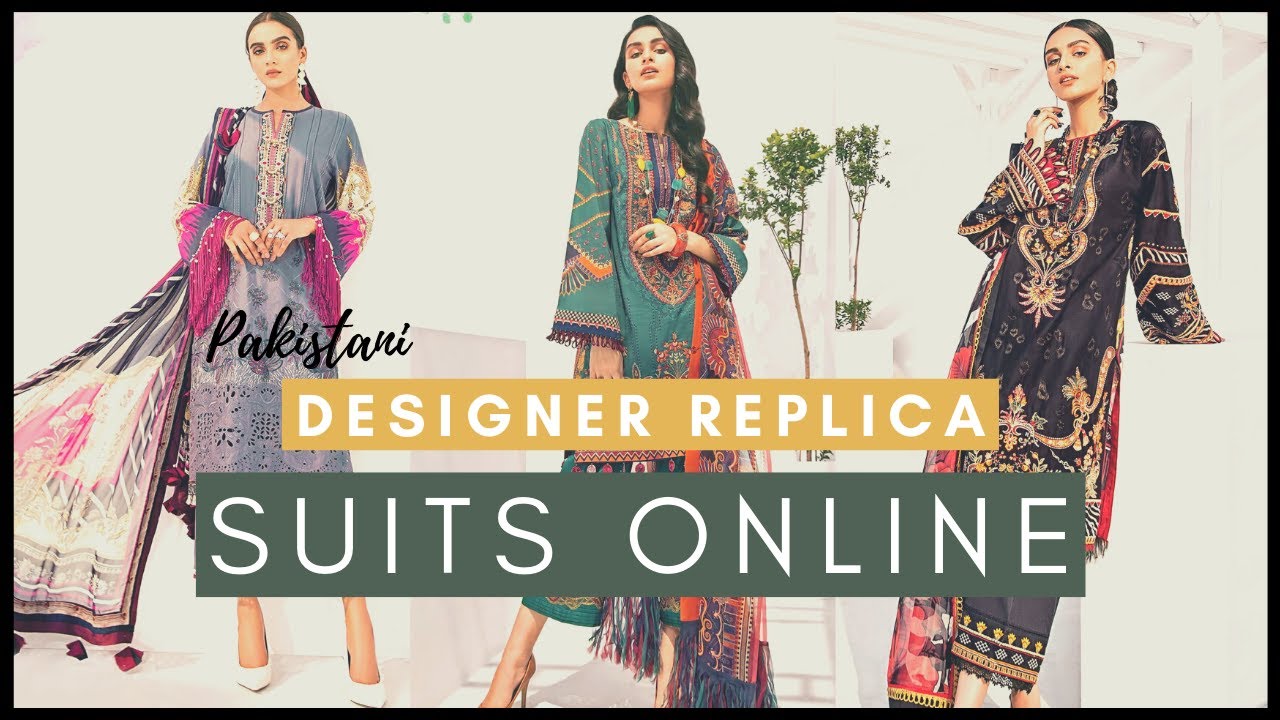 Pakistani Designer Replica Suits Online | Replica Dresses Wholesale ...