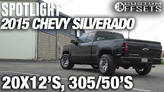 Spotlight - 2015 Chevy Silverado 1500, Reverse Leveled, 20x12's, 305/50's