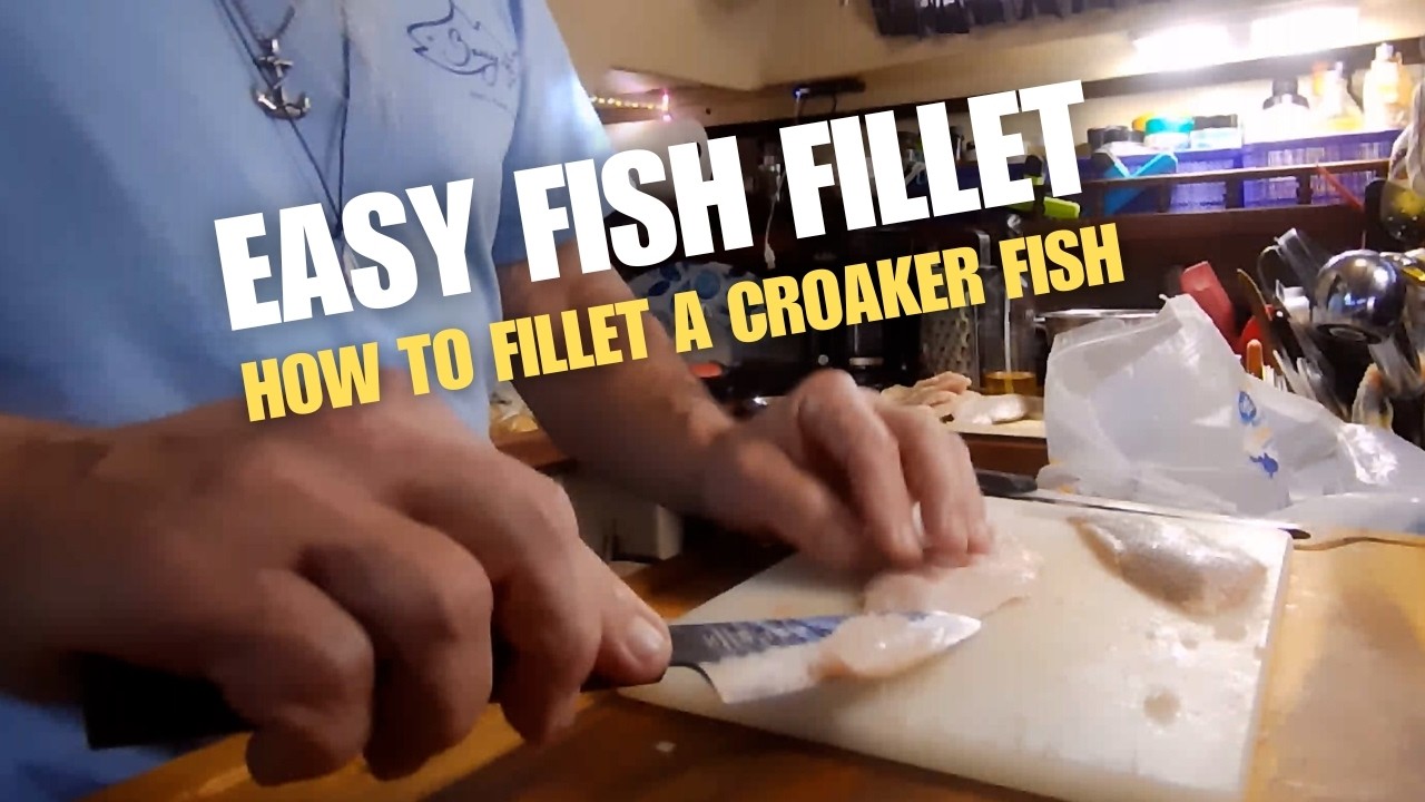 ⁣How To Fillet Small Fish (Croaker Step-by-Step)