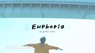 BTS Jungkook - Euphoria Piano ver. (cover by zeru) HBD KAE!