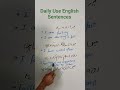 Daily Use English Sentences and Vocabulary #englishsentences #learning #learnenglish #englishlanguag