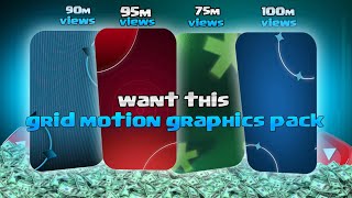 New Grid Motion Background Pack | Futuristic Tech HUD Loops | 4K Seamless Animation"