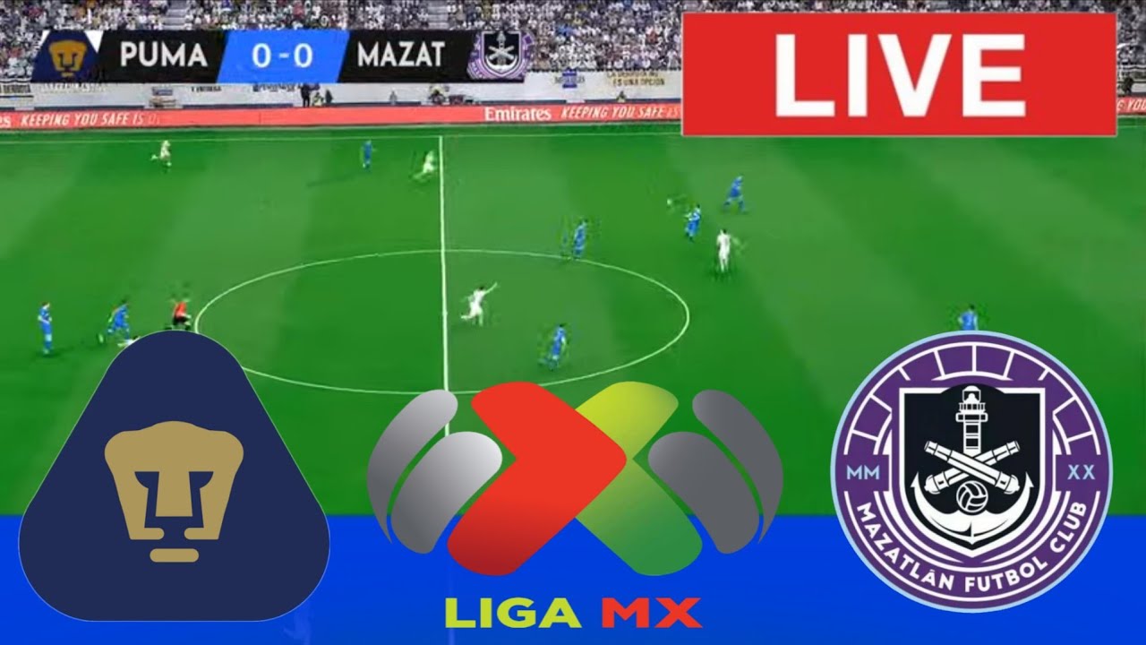 PUMAS VS MAZATLÁN EN VIVO ⚽ LIGA MX 2026 | PARTIDO COMPLETO ...