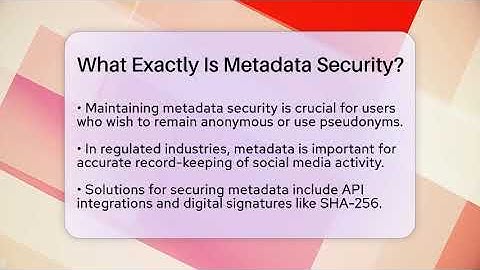 What Exactly Is Metadata Security? - Everyday-Networking