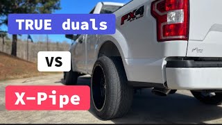 5.0L TRUE Duals vs. X Pipe