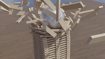 TOWER PLANKS SIMULATIONS | Blender Animation