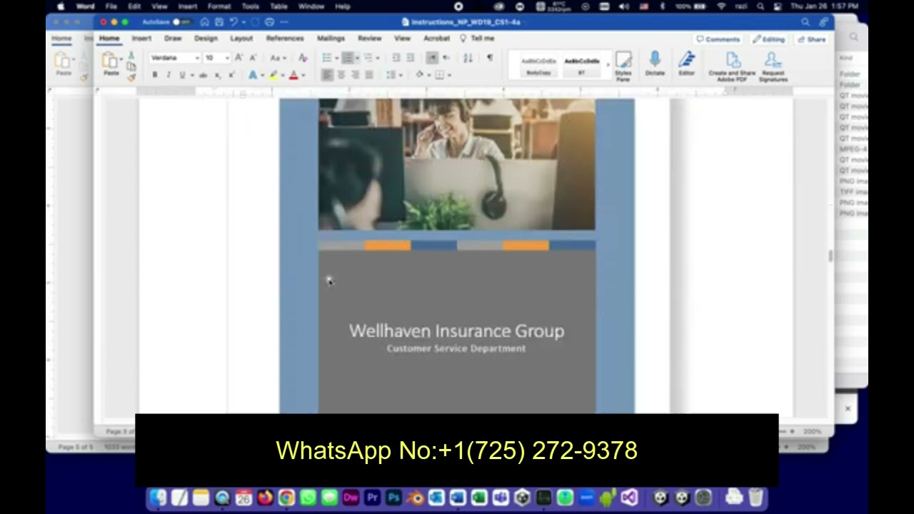 Word Modules 1-4 SAM Capstone Project 1a | Word Capstone Project 1-4 | Wellhaven Insurance Group