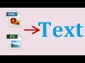 How convert a photo to text without any site and extra program