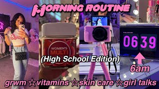 MY REALISTIC 6AM HIGH SCHOOL MORNING ROUTINE☆ | grwm, chit chats,  skin care || Ra’Mariah Alexia