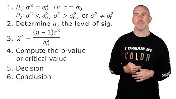 Unit 5: Hypothesis Testing - One sample variance