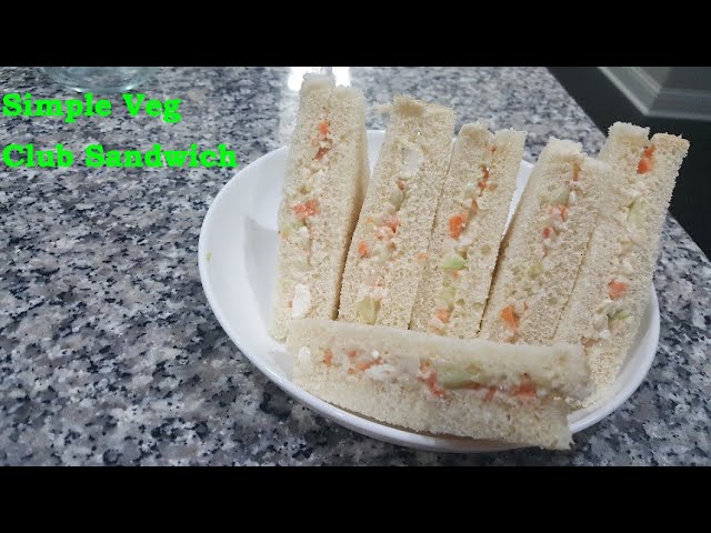 Simple Veg Club Sandwich Recipe | Quick Breakfast | Tiffin | Snack Recipe | Kids Favorite | Chawla