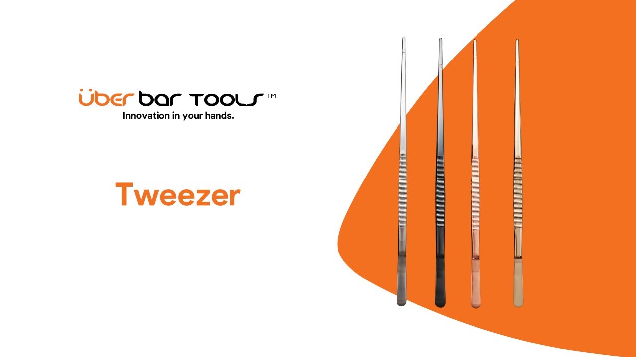 Buy Long Tweezer Chrome for Cocktail Garnish - Überbartools™