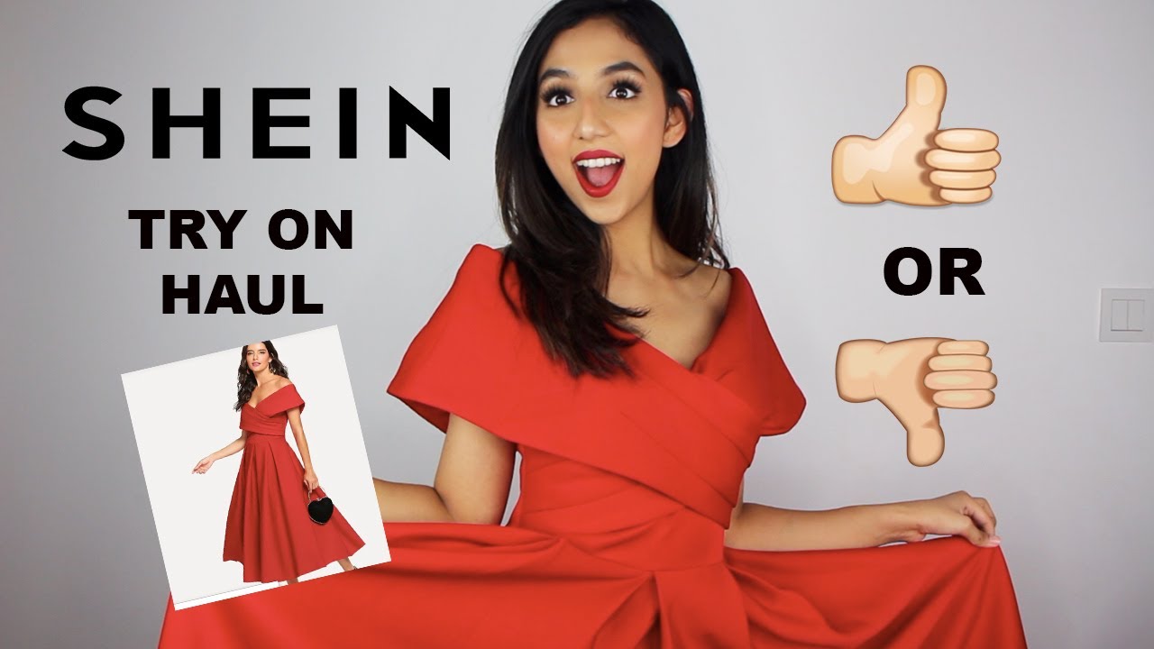 red dress shein
