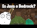 ADIVINA si estoy en BEDROCK o JAVA en SOLO 10 Segundos