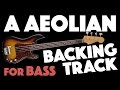 A minor aeolian backing track for bass