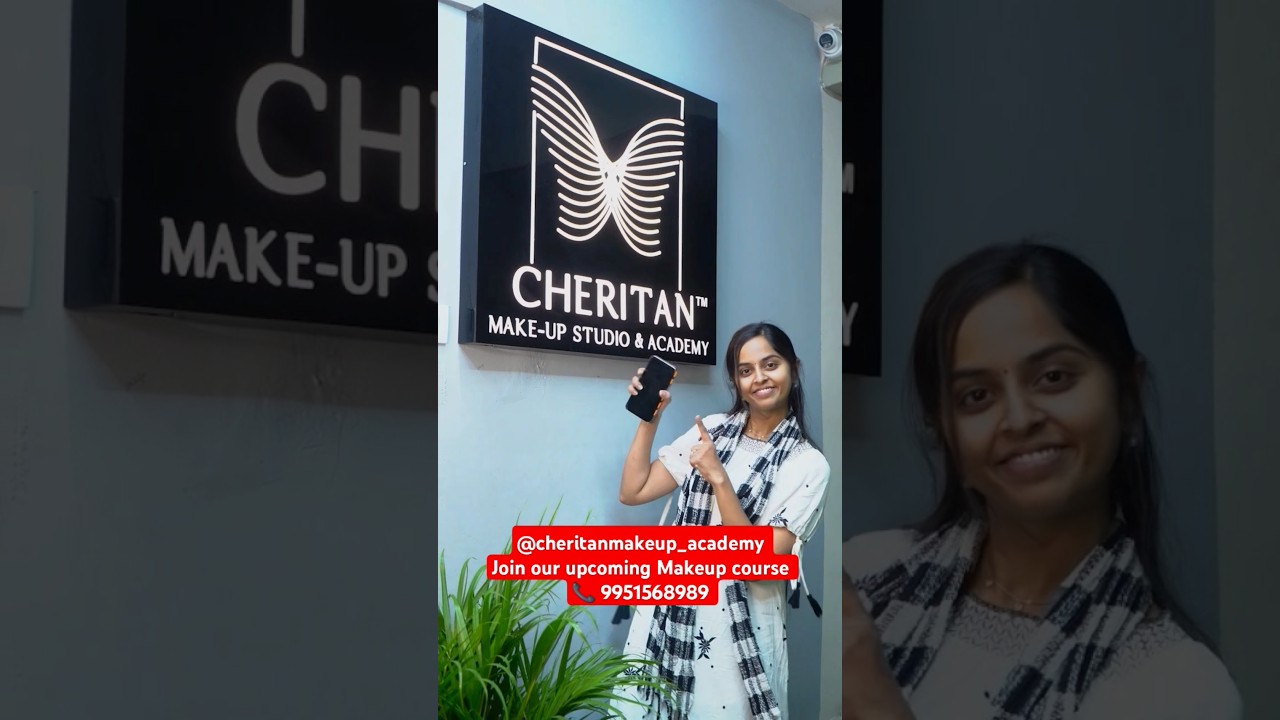 Best Makeup Training Academy |Hyderabad |cheritanmakeup_academy #makeup #bridalmakeover #earnmoney
