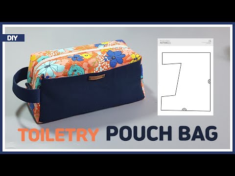 DIY/ TRAVEL TOILETRY POUCH BAG/ SHAVING & MAKEUP ZIPPER POUCH/  다용도 여행 파우치백 만들기/ 여행용 화장품 파우치/ sewing