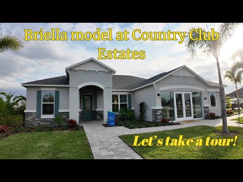 Model home tour | Briella model video tour | Country Club Estates | Palm Bay, FL 32905