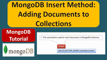 How to Insert Document in a Collection in MongoDB using the Insert method? | MongoDB Tutorial