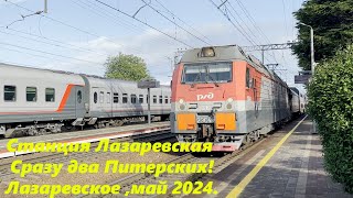 Станция Лазаревская и сразу два Питерских! Май 2024.🌴ЛАЗАРЕВСКОЕ СЕГОДНЯ🌴СОЧИ.