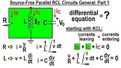 Electrical Engineering: Ch 9: 2nd Order Circuits (33 of 76) Source-Free Parallel RCL Circuit 1 of 8
